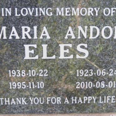 ELES Andor 1923-2010 &amp; Maria 1938-1995