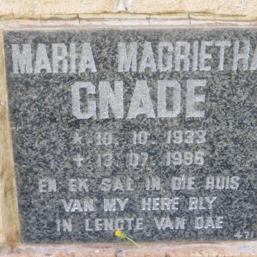 GNADE Maria Magrietha 1933-1996