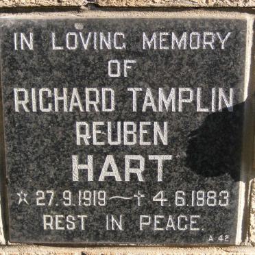 HART Richard Tamplin Reuben 1919-1983