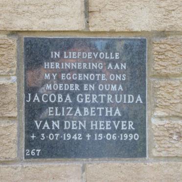 HEEVER Jacoba Gertruida Elizabetha, van den 1942-1990