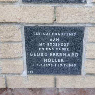 HOLLER Georg Eberhard 1933-1985