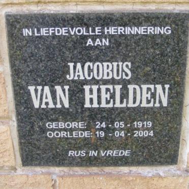 HELDEN Jacobus, van 1919-2004