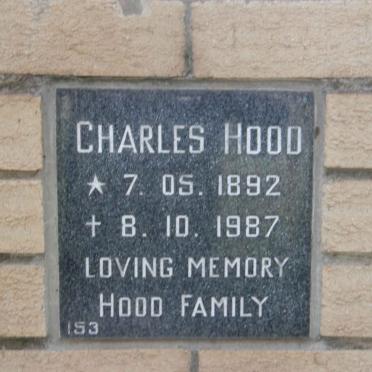 HOOD Charles 1892-1987