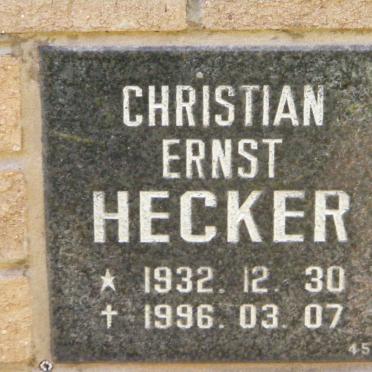 HECKER Christian Ernst 1932-1996
