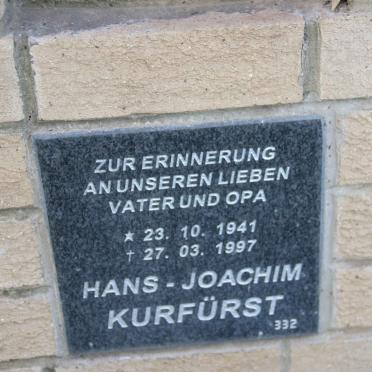 KURFURST Hans Joachim 1941-1997