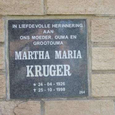 KRUGER Martha Maria 1926-1998