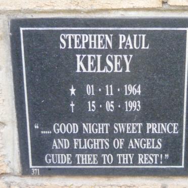 KELSEY Stephen Paul 1964-1993