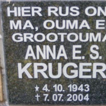 KRUGER Anna E.S. 1943-2004
