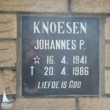 KNOESEN Johannes P. 1941-1986