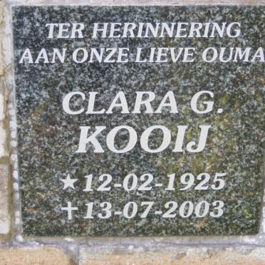 KOOIJ Clara G. 1925-2003