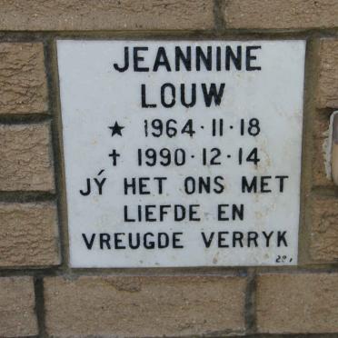 LOUW Jeannine 1964-1990
