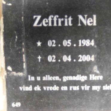NEL Zeffrit 1984-2004