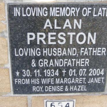 PRESTON Alan 1934-2004