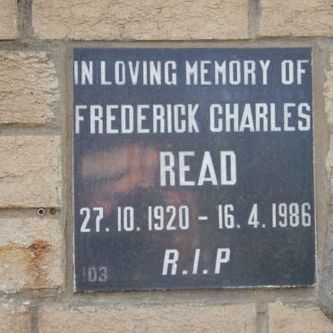 READ Frederick Charles 1920-1986