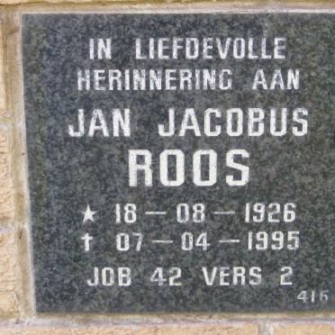 ROOS Jan Jacobus 1926-1995