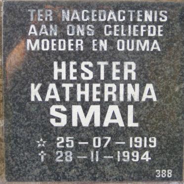 SMAL Hester Katherina 1919-1994