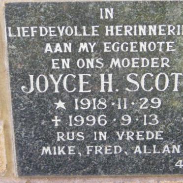 SCOTT Joyce H. 1918-1996