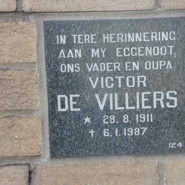 VILLIERS Victor, de 1911-1987