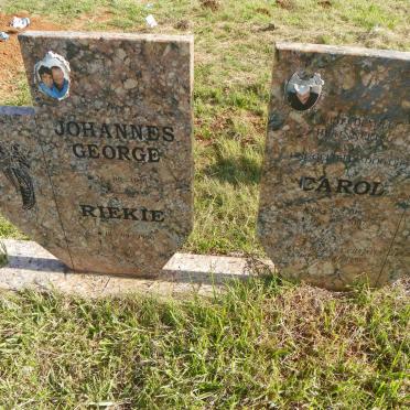? George Johannes 1959- &amp; Riekie 1960- :: ? Carol 1983-2007