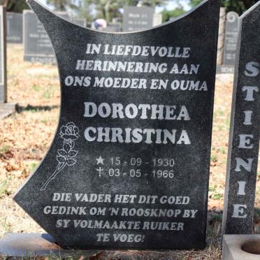 ? Dorothea Christina 1930-1966