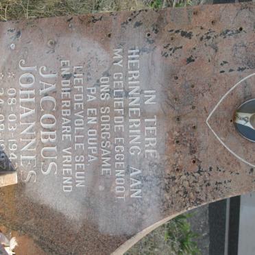 ? Jacobus Johannes 1942-1997