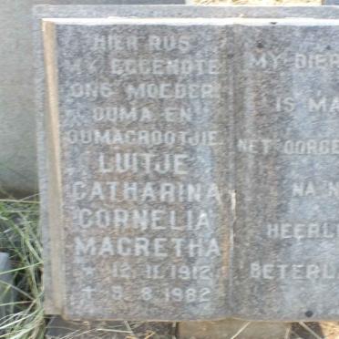 ? Luitje Catharina Cornelia Magretha 1912-1982
