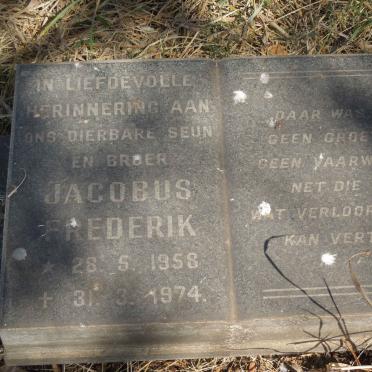? Jacobus Frederik 1958-1974