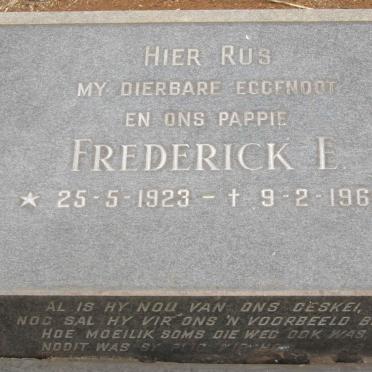 ? Frederick E. 1923-1968