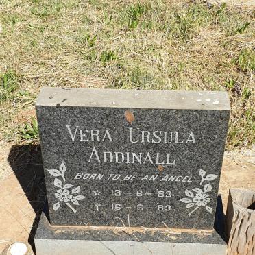 ADDINALL Vera Ursula 1983-1983