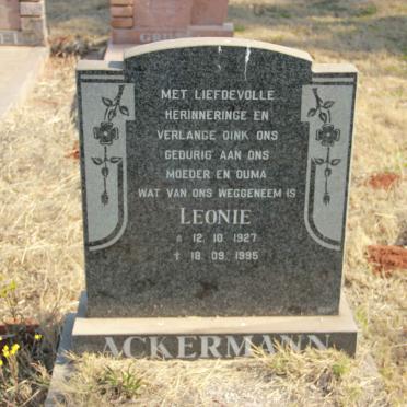 ACKERMAN Leonie 1927-1995