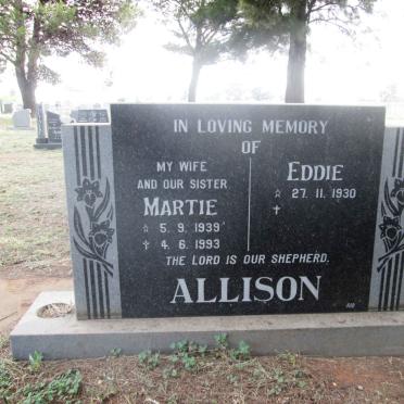 ALLISON Eddie 1930- &amp; Martie 1939-1993