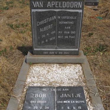 APELDOORN Christiaan Albert, van 1911-1978 &amp; Jantje 1913-1998 :: VAN APELDOORN Bor 1934-1991