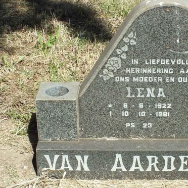 AARDE Lena, van 1922-1981