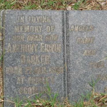 BARKER Anthony Erwin 1948-