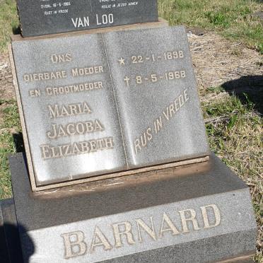 BARNARD Maria Jacoba Elizabeth 1898-1968