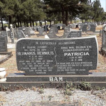 BAM Hermanus Hernolis 1924-1985 &amp; Patricia 1927-2016