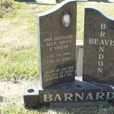 BARNARD Brandon Beavis 1983-2004