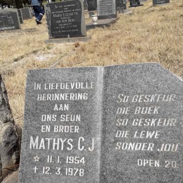 BEER Mathys C.J., de 1954-1978