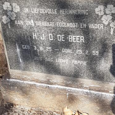 BEER H.J.D., de 1925-1959