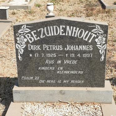 BEZUIDENHOUT Dirk Petrus Johannes 1925-1997