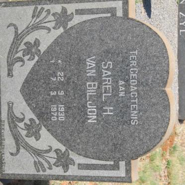 BILJON Sarel H., van 1930-1970