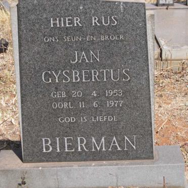 BIERMAN Jan Gysbertus 1953-1977
