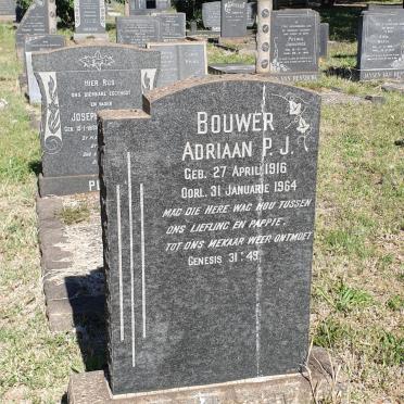 BOUWER Adriaan P.J. 1916-1964