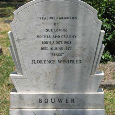 BOUWER Florence Winifred 1908-1977