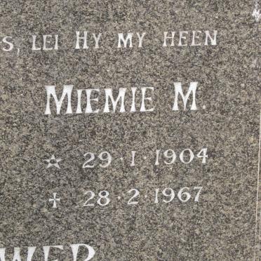 BOUWER Tommy I. 1898-1981 &amp; Miemie M. 1904-1967