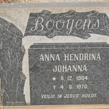 BOOYENS Anna Hendrina Johanna 1904-1970