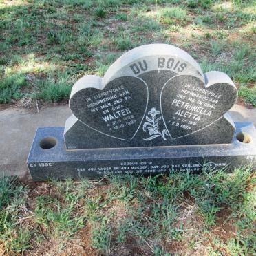 BOIS Walter, du 1935-1993 &amp; Petronella Aletta 1941-1999