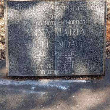 BUITENDAG Anna Maria nee GROBLER 1898-1971
