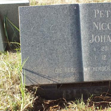 BUYS Petrus Nicolas Johannes 1927-1996