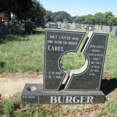 BURGER Carel 1966-1993